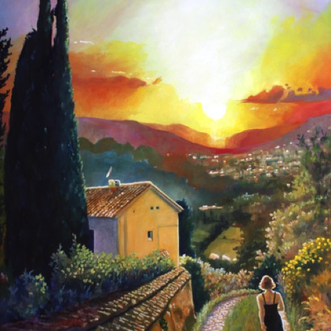 Arezzo Awaits
30x40 Oil Wrap-around Canvas